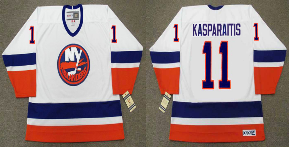 2019 Men New York Islanders #11 Kasparaitis white CCM NHL jersey->new york islanders->NHL Jersey